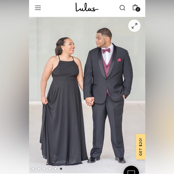 Lulus Mythical Kind of Love Black Maxi Dress Size Medium - Picture 7 of 10